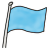 Flagge blau