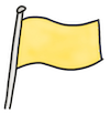Flagge gelb