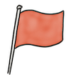Flagge rot